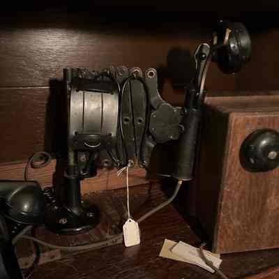Railroad phone w head set