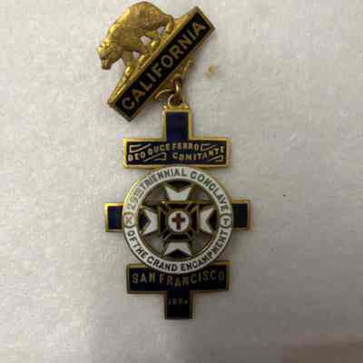 Knights Templar 29th Triennial Grand Encampment San Francisco Medal