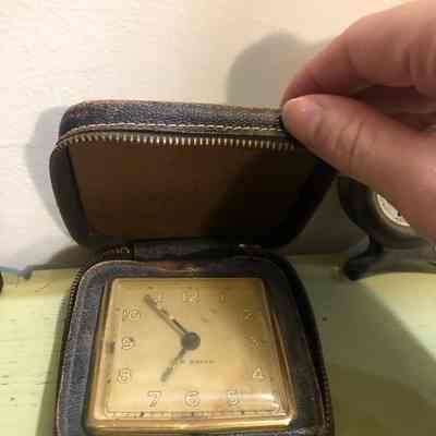Leather New Haven Clock