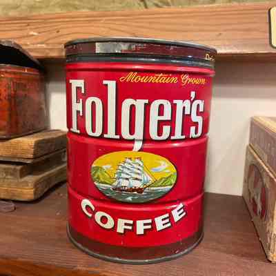 Folger’s Coffee large red can