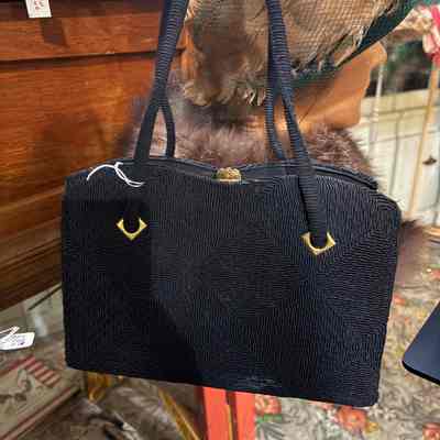 Black Woven Purse