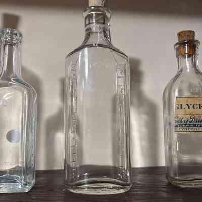 Small Glass Bottle with Cork