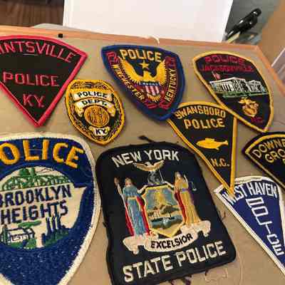 Nine Police Patches