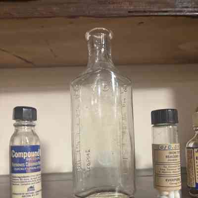 Clear Medicinal Bottle