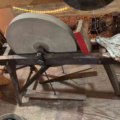 Foot Powered Grindstone