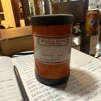 Blaine Drug Company Prescription Canister