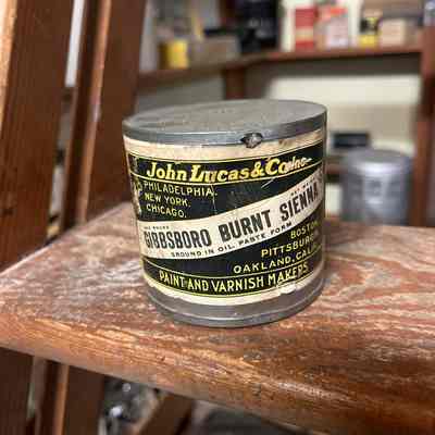 Oil Paint Tin Can