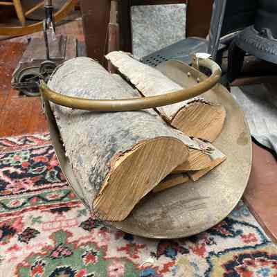 Wood holder for furnace