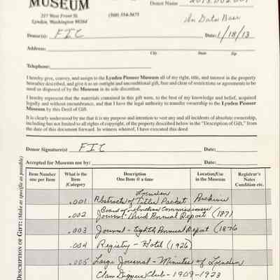 Assorted Journals, Minutes, and Registries