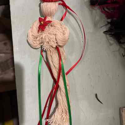 White Threaded Doll