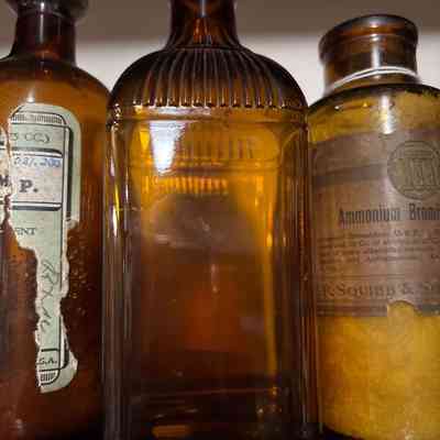 Square Brown Bottle