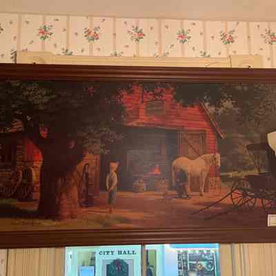 Framed Print of Paul Detlefsen’s Blacksmith and Buggy