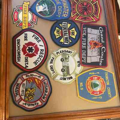 Nine Fire Department Patches