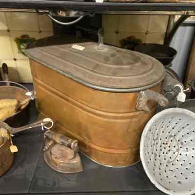 Large metal bin