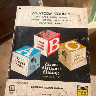 Whatcom telephone directory- 1968