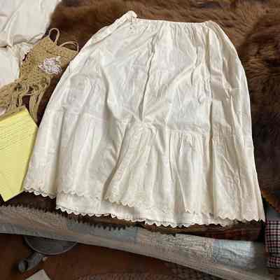 White skirt