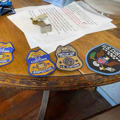 Four US Customs Patches