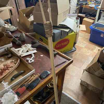 Two-Pronged Wooden Harpoon