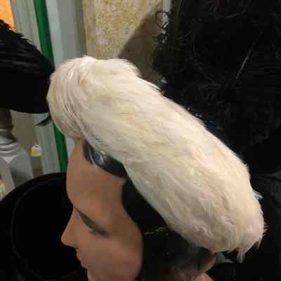 White Feathered Hat