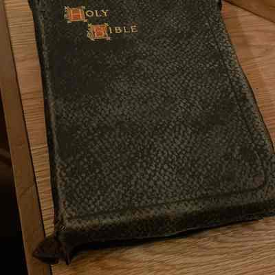 Leather Bible in Poor Condition