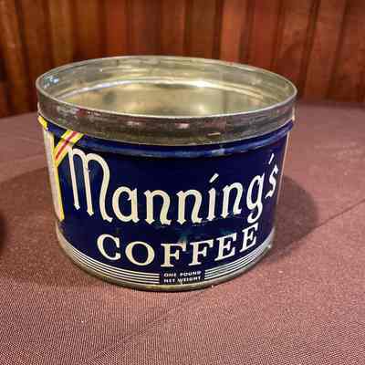 Manning’s Coffee tin