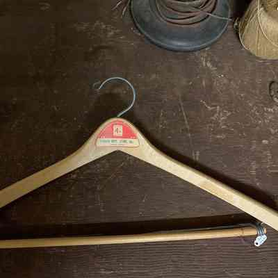 LDS Wooden Clothes Hanger