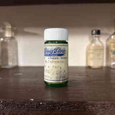 Green Medicine Bottle