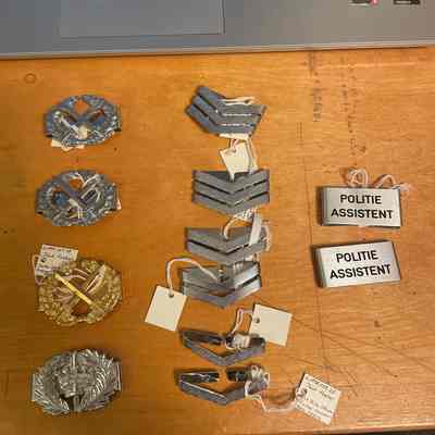 Twelve Metal Badges/Insignias
