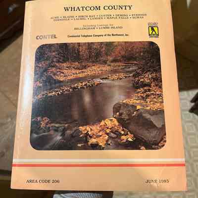 Whatcom telephone directory-1985