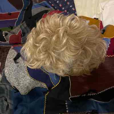Short light brown wig