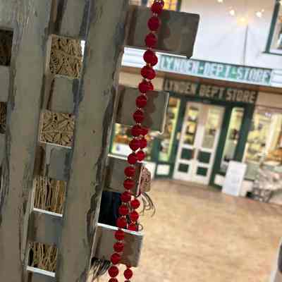 Red and Gold Bead Necklace