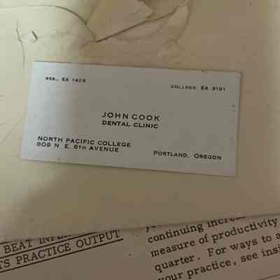 John Cook Business Card