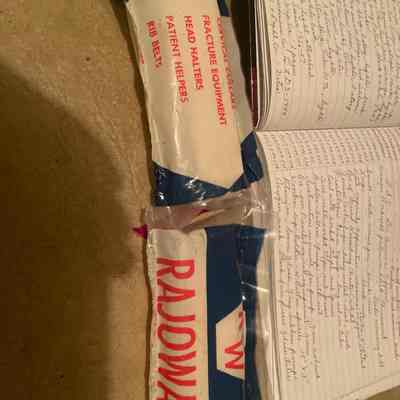 Two Plastic Wrapped Rib Belts