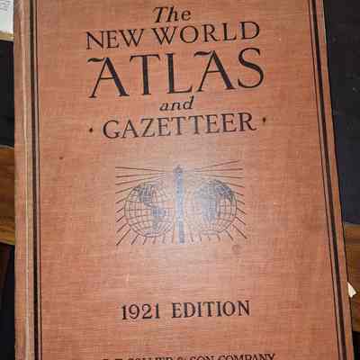 The New World Atlas and Gazetter 1921 Edition