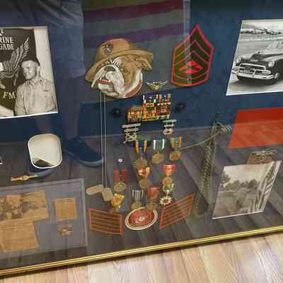 Framed Case of Badges