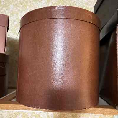 Brown Hat Box