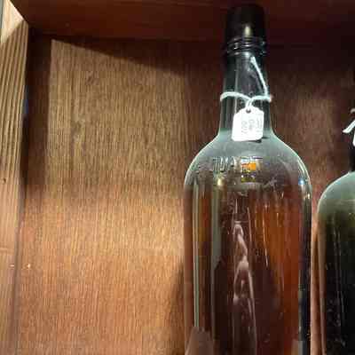 Large brown bottle