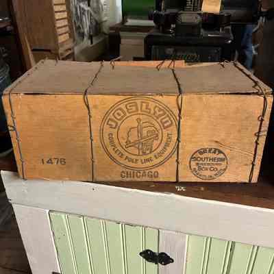 Wire Bound Wooden Crate