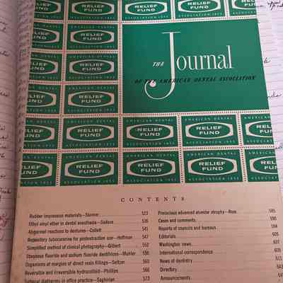 Journal of the American Dental Association vol 51