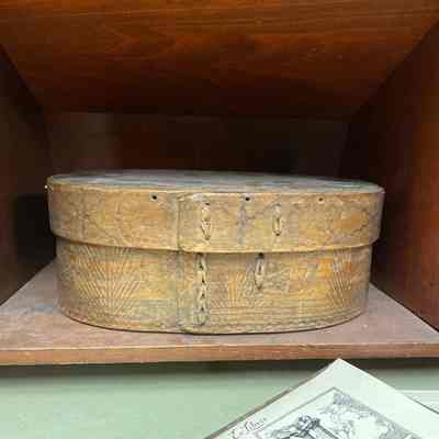 Intricate curved wood box