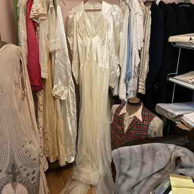 White wedding gown