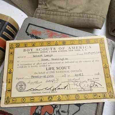 Boy Scout Certificate