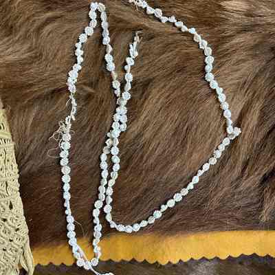 White beaded necklace