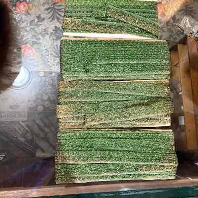 Green Fabric Material