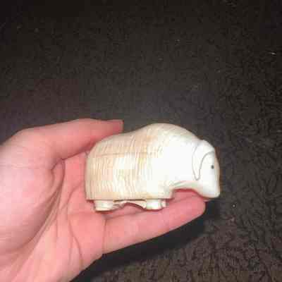Ivory Carved Ox