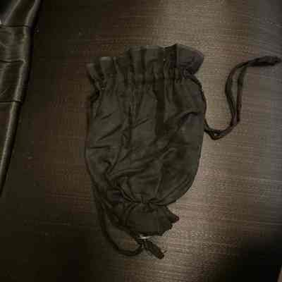 Plain black purse