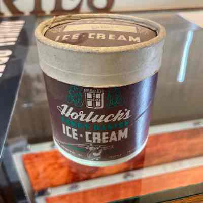 Horluck’s Ice Cream Container