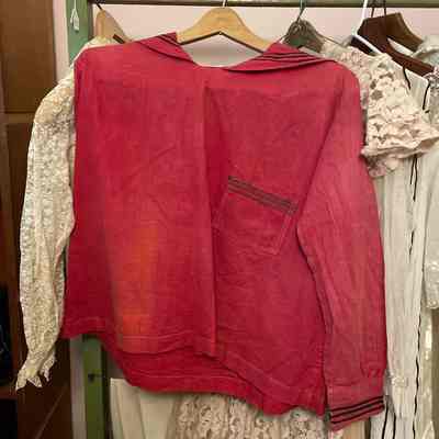 Red long sleeve blouse