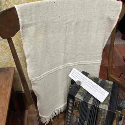 White woven shawl