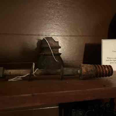 Telegraph insulator wooden peg